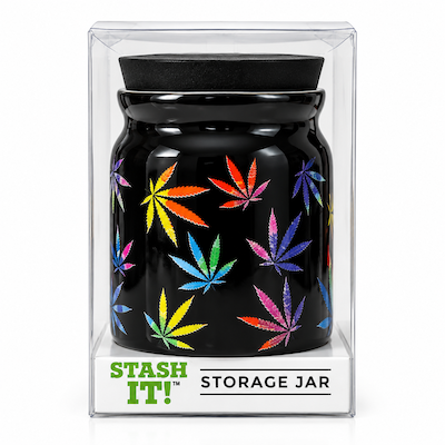 Leaf Stash Jar